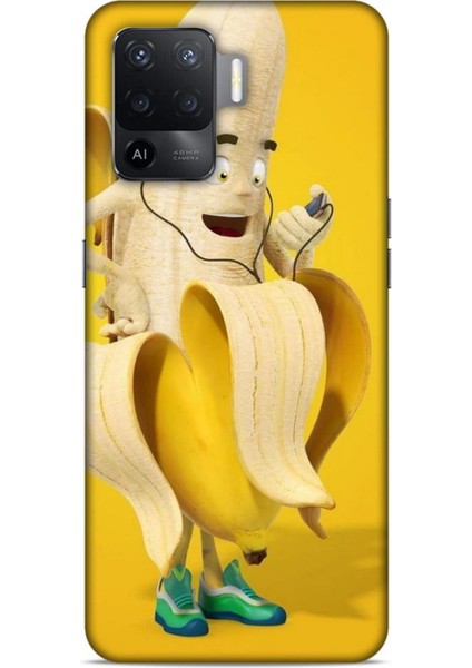 Oppo Reno 5 Lite Kılıf Caliburn 21 Muz Sarı Darbe Önleyici Kapak