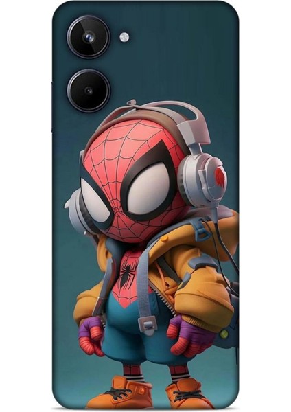 Realme 10 Kılıf Caliburn 25 Spiderman Bebek Soyulmayan Kılıf