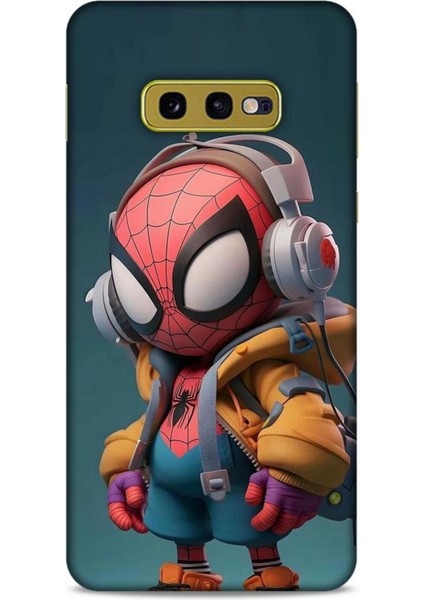 Samsung Galaxy S10E Kılıf Caliburn 25 Spiderman Bebek Soyulmayan Kılıf