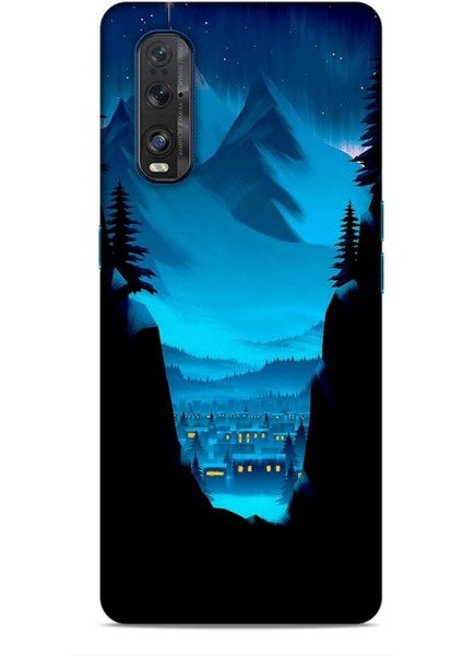 Oppo Find X2 Kılıf Caliburn 14 Norveç Manzara Cover Kılıf