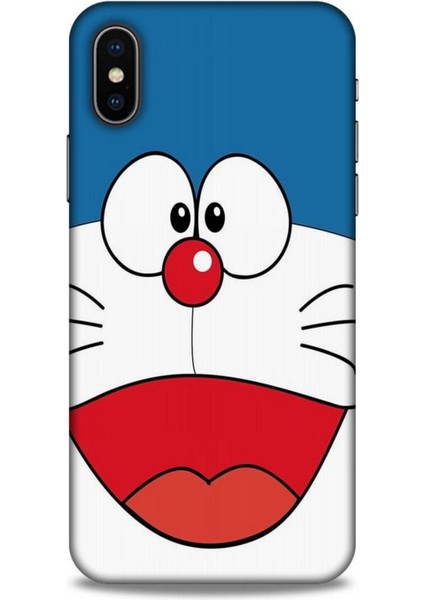 Apple iPhone x Kılıf Caliburn 22 Mavi Beyaz Kap