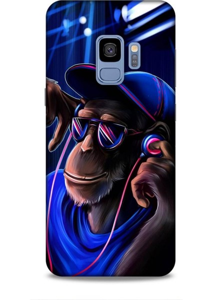 Samsung Galaxy S9 Kılıf Caliburn 20 Maymun Mavi Renkli Kılıf