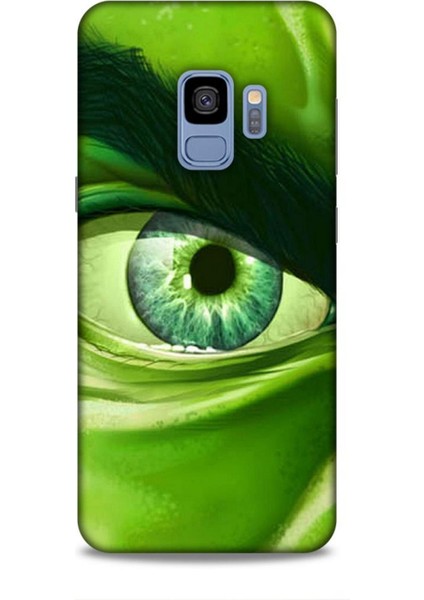 Samsung Galaxy S9 Kılıf Caliburn 29 Hulk Göz Makro Leke Tutmaz Kapak