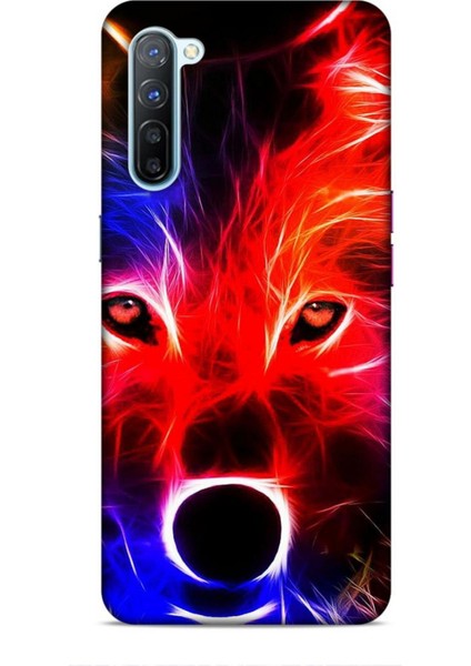 Oppo Reno 3 Kılıf Caliburn 16 Kurt Colorful Hediyelik Kılıf