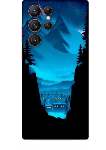 Samsung Galaxy S22 Ultra Kılıf Caliburn 14 Norveç Manzara Cover Kılıf