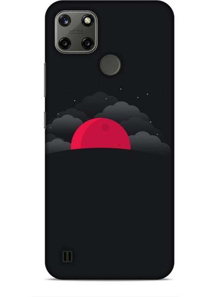 Realme C25Y Kılıf Caliburn 13 Kızıl Ay Case Kapak