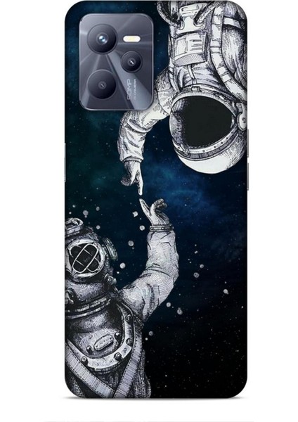 Realme C35 Kılıf Caliburn 5 Kozmonot Koruma Kılıfı
