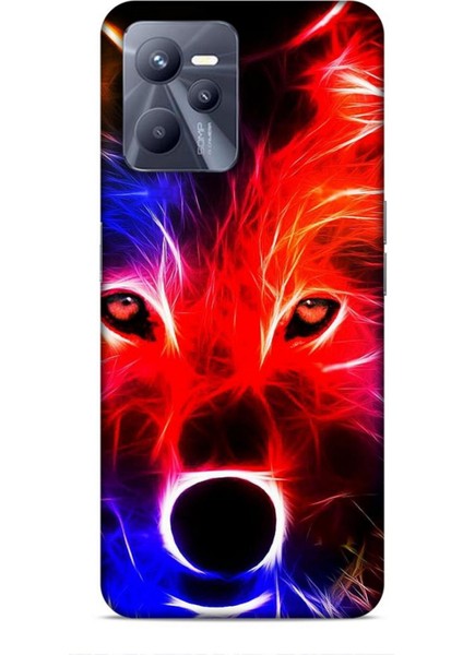 Realme C35 Kılıf Caliburn 16 Kurt Colorful Hediyelik Kılıf