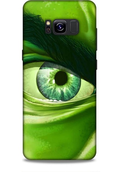 Samsung Galaxy S8 Kılıf Caliburn 29 Hulk Göz Makro Leke Tutmaz Kapak