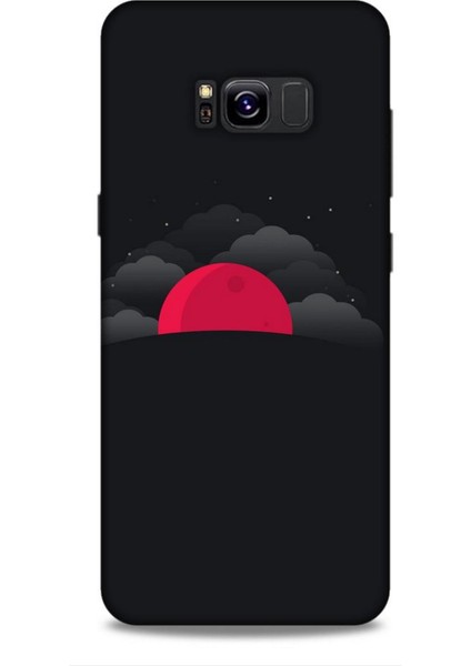 Samsung Galaxy S8 Plus Kılıf Caliburn 13 Kızıl Ay Case Kapak