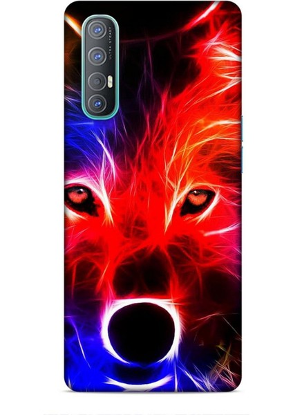 Oppo Reno 3 Pro Kılıf Caliburn 16 Kurt Colorful Hediyelik Kılıf