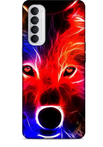 Oppo Reno 4 Pro Kılıf Caliburn 16 Kurt Colorful Hediyelik Kılıf
