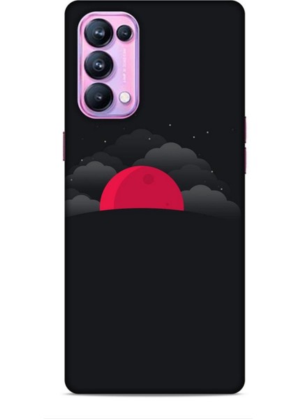 Oppo Reno 5 Pro Kılıf Caliburn 13 Kızıl Ay Case Kapak