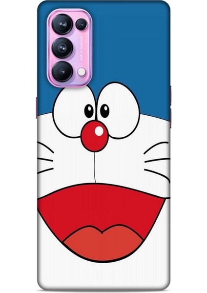 Oppo Reno 5 Pro Kılıf Caliburn 22 Mavi Beyaz Kap