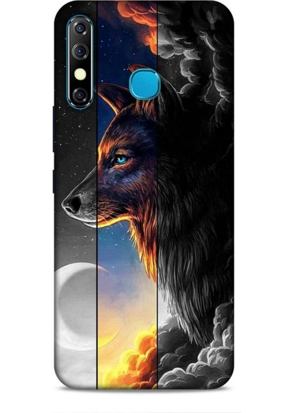 Infinix Zero 8 Kılıf Caliburn 15 Kurt Hilal Kalın Silikon