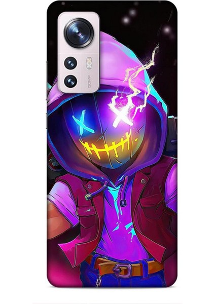 Xiaomi 13 Lite Kılıf Caliburn 19 Maskeli Pembe Tam Koruma Kılıf