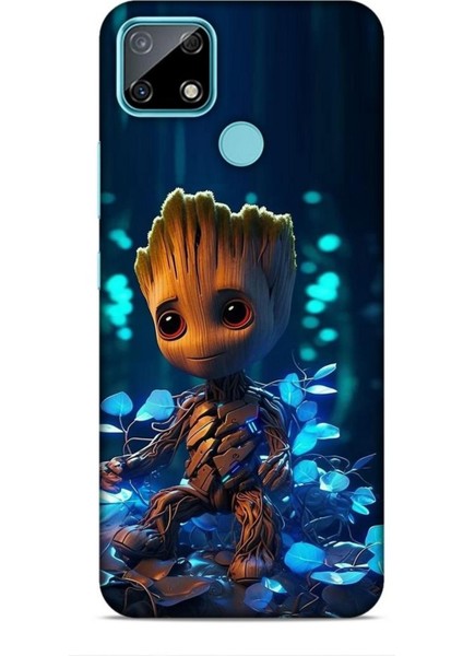 Realme C21 Kılıf Caliburn 26 Bebek Groot Soft Kapak