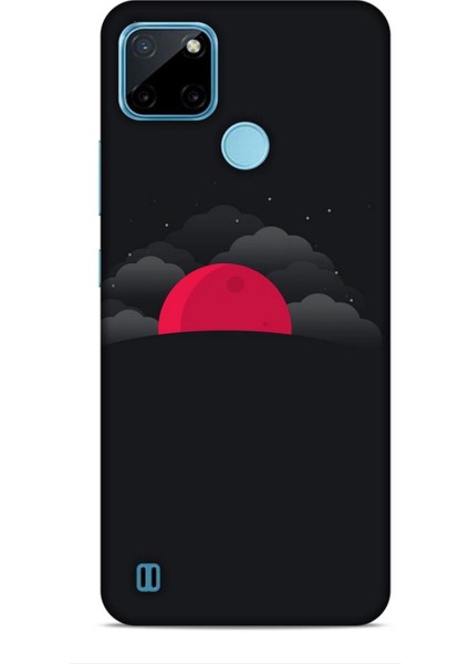 Realme C21Y Kılıf Caliburn 13 Kızıl Ay Case Kapak