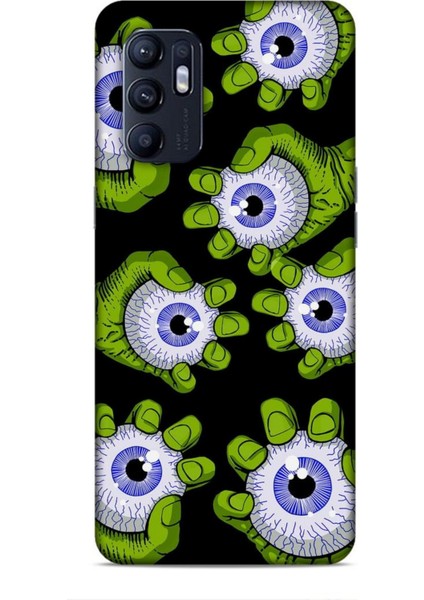 Oppo Reno 6 Kılıf Caliburn 23 Gözler Telefon Kabı