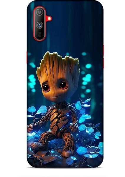 Realme C3 Kılıf Caliburn 26 Bebek Groot Soft Kapak