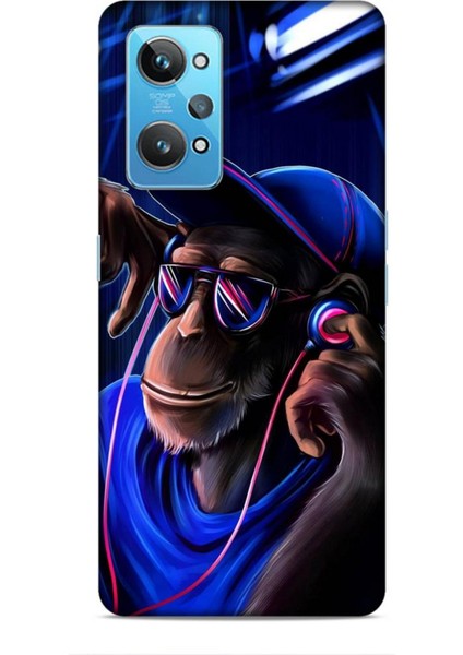 Realme Gt2 Kılıf Caliburn 20 Maymun Mavi Renkli Kılıf