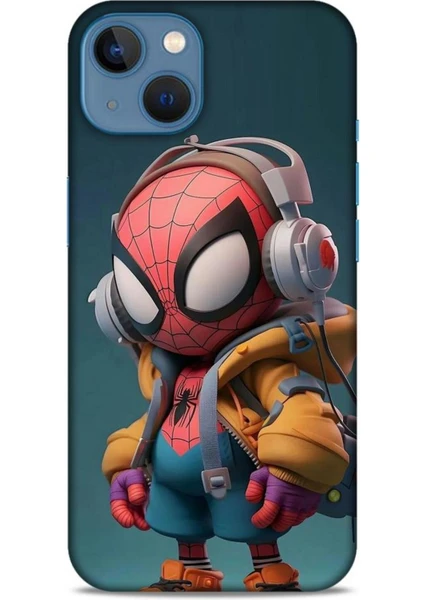 Apple iPhone 13 Kılıf Caliburn 25 Spiderman Bebek Soyulmayan Kılıf