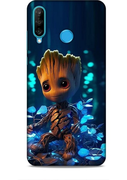 Huawei P30 Kılıf Caliburn 26 Bebek Groot Soft Kapak