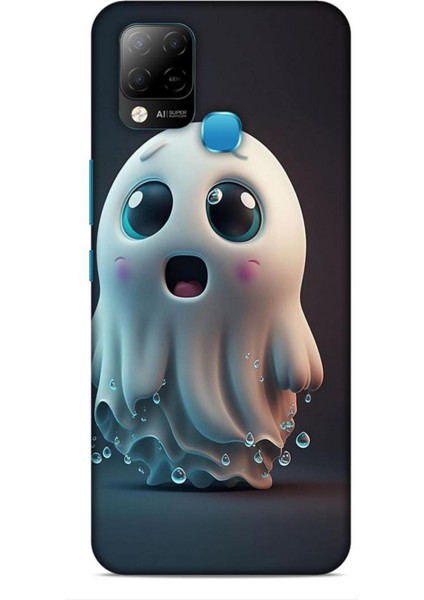 Infinix Hot 10T Kılıf Caliburn 28 Sevimli Hayalet Iz Bırakmayan Kılıf