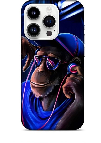 Apple iPhone 14 Pro Kılıf Caliburn 20 Maymun Mavi Renkli Kılıf