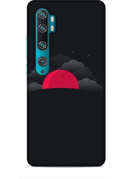 Xiaomi Mi Note 10 Kılıf Caliburn 13 Kızıl Ay Case Kapak
