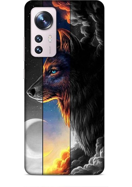 Xiaomi 12 Kılıf Caliburn 15 Kurt Hilal Kalın Silikon