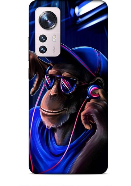 Xiaomi 12 Kılıf Caliburn 20 Maymun Mavi Renkli Kılıf