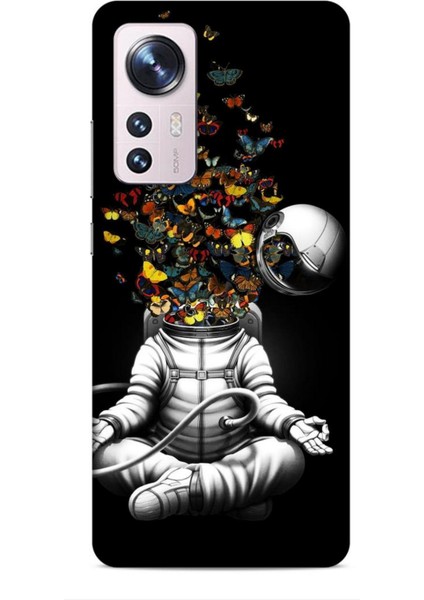 Xiaomi 13 Lite Kılıf Caliburn 1 Astronot ve Kelebekler Telefon Kılıfı