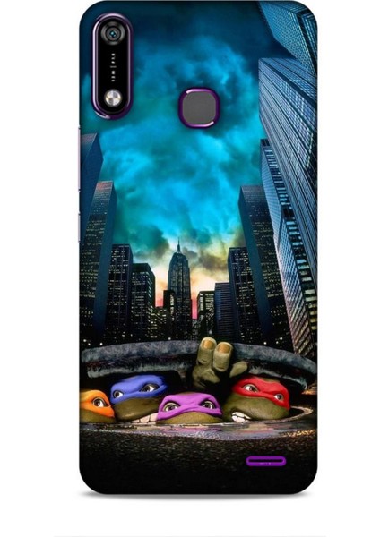 Infinix Note 7 Kılıf Caliburn 11 Ninja Kablumbağalar 4K Baskılı Kılıf