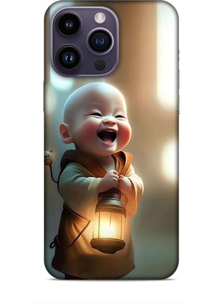 Apple iPhone 14 Pro Max Kılıf Caliburn 27 Asya Bebek Lazer Kesim Silikon