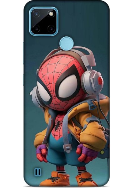 Realme C21Y Kılıf Caliburn 25 Spiderman Bebek Soyulmayan Kılıf