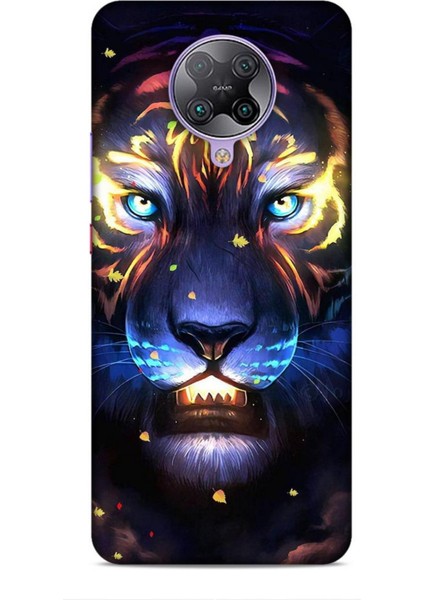 Xiaomi Poco F2 Pro Kılıf Caliburn 12 Aslan Colorful Tasarım Kılıf