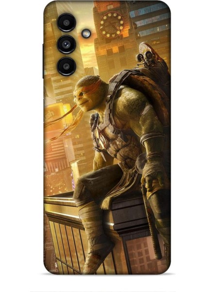 Samsung Galaxy A13 5g Kılıf Caliburn 10 Michelengelo Ninja Kablumbağalar Full Hd Kılıf