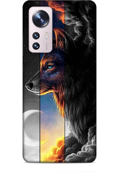 Xiaomi 13 Lite Kılıf Caliburn 15 Kurt Hilal Kalın Silikon