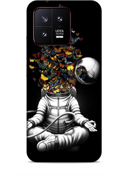 Xiaomi 13 Kılıf Caliburn 1 Astronot ve Kelebekler Telefon Kılıfı