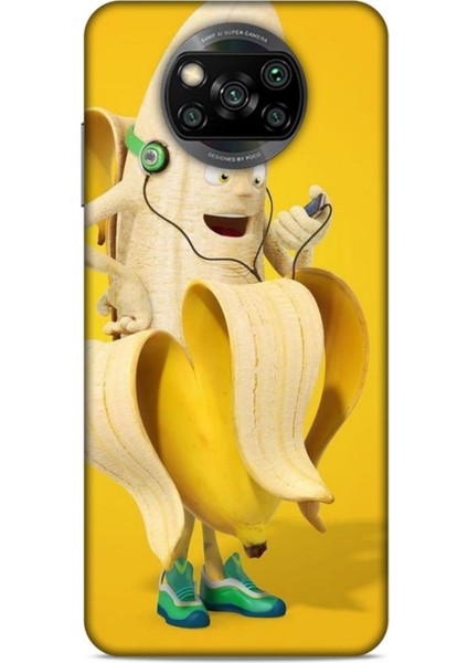 Xiaomi Poco X3 Kılıf Caliburn 21 Muz Sarı Darbe Önleyici Kapak