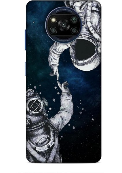 Xiaomi Poco X3 Pro Kılıf Caliburn 5 Kozmonot Koruma Kılıfı