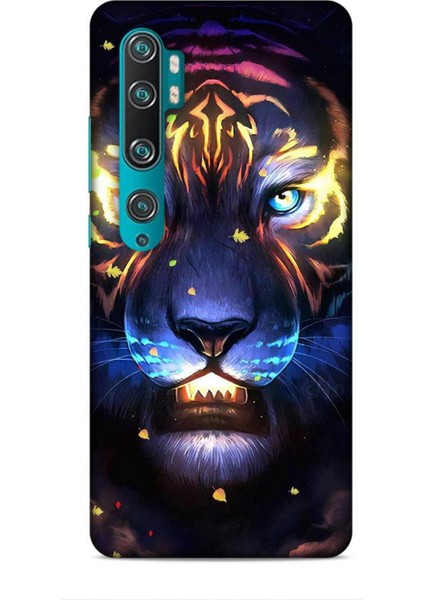 Xiaomi Mi Note 10 Kılıf Caliburn 12 Aslan Colorful Tasarım Kılıf