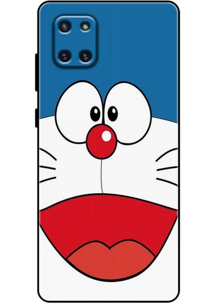 Samsung Galaxy A81 Kılıf Caliburn 22 Mavi Beyaz Kap