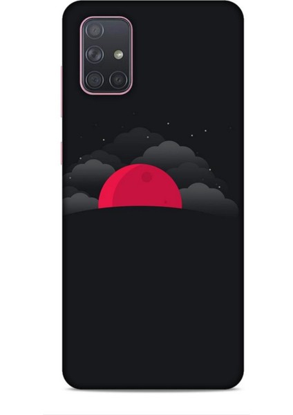 Samsung Galaxy A91 Kılıf Caliburn 13 Kızıl Ay Case Kapak