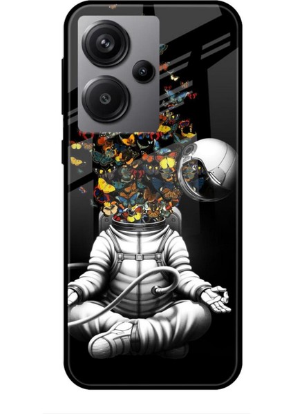Xiaomi Redmi Note 13 Pro Plus 5g Kılıf Caliburn 1 Astronot ve Kelebekler Telefon Kılıfı