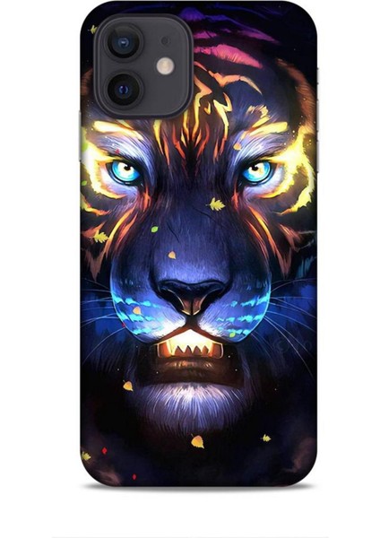 Apple iPhone 12 Kılıf Caliburn 12 Aslan Colorful Tasarım Kılıf