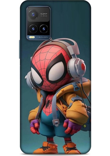 Vivo Y21S Kılıf Caliburn 25 Spiderman Bebek Soyulmayan Kılıf