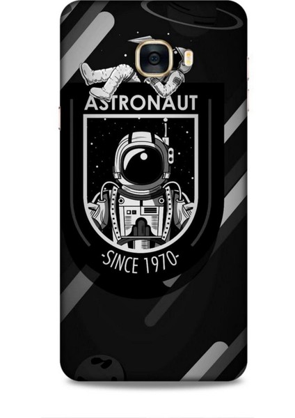 Samsung Galaxy C7 Kılıf Caliburn 2 Astronaut 1970 Kapak