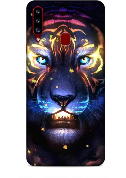 Samsung Galaxy A20S Kılıf Caliburn 12 Aslan Colorful Tasarım Kılıf